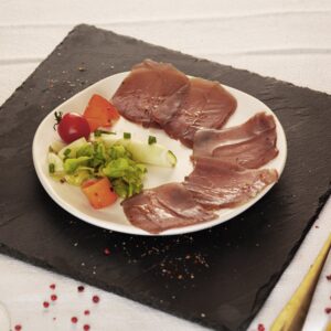 Marlin au Rhum Vieux fumé & tranché, sur plaque